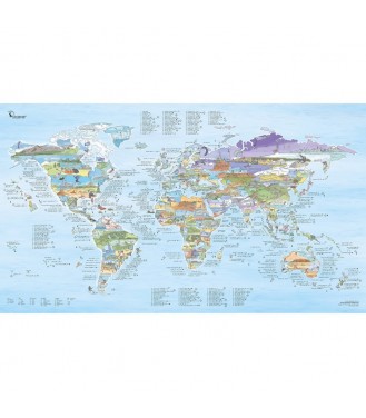 Carte du monde awesome map kitetrip