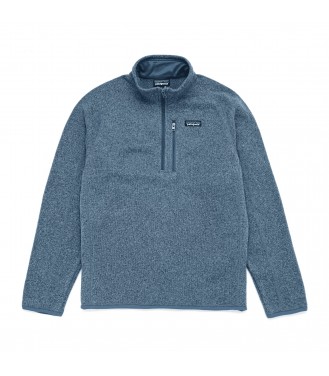 pull better sweater 1/4 zip pigeon blue