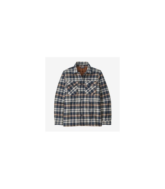 chemise matelassée patagonia M's Insulated Organic Cotton MW Fjord Flannel Shirt fields new navy