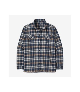 Chemise patagonia M's L/S Organic Cotton MW Fjord Flannel Shirt fileds new navy
