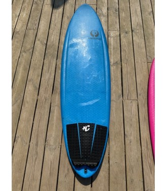Flotteur surfkite d'occasion Appletree Apple flap noseless 5'2, glass, kite +, FCS2 blue demo board