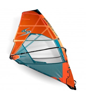 Voile de windsurf Simmer blacktip 2024 Fluo orange