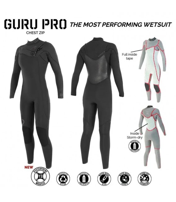 Combanaison Sooruz fullsuit women 5/4/3 cz guru pro oysterprene black