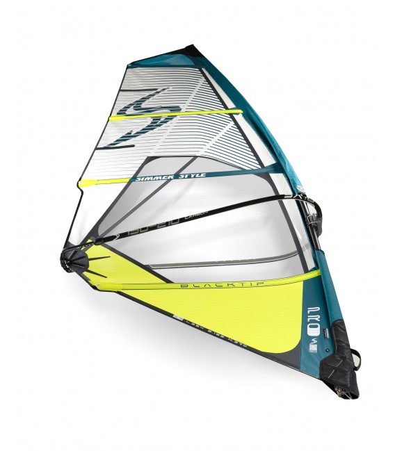 Voile de windsurf Simmer blacktip 2025 white