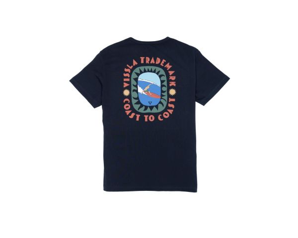 T-Shirt Vissla Coast to Coast Eco SS Tee noir