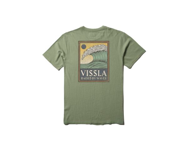 T-shirt Vissla Peaky SS Tee vert