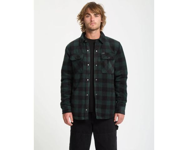 Surchemise en polaire Volcom Bowered fleece LS scarab