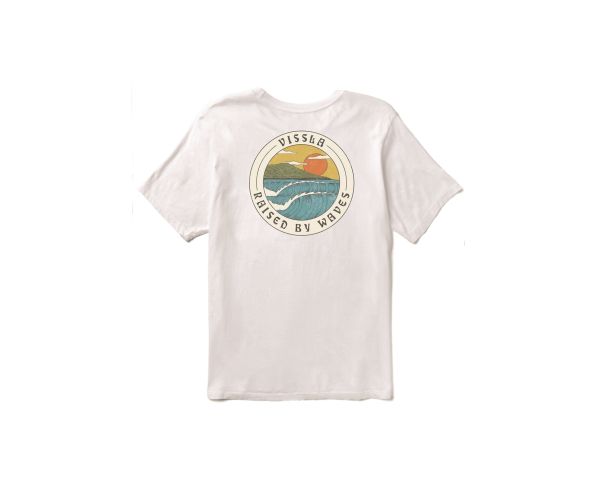 T-Shirt Vissla Coastliner Kids Tee-WHT