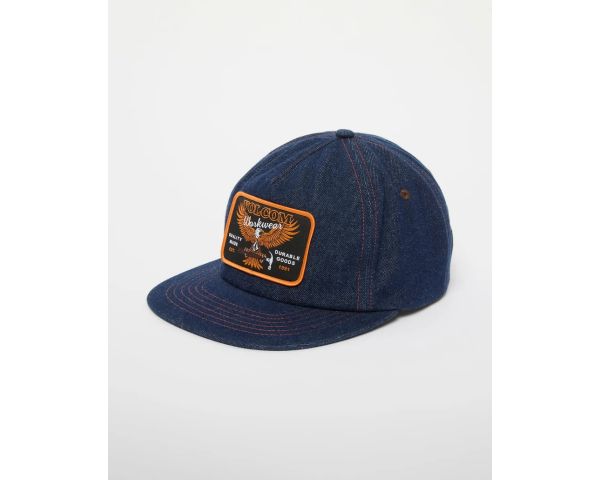 Casquette Volcom Hammered workwear hat dust bowl indigo