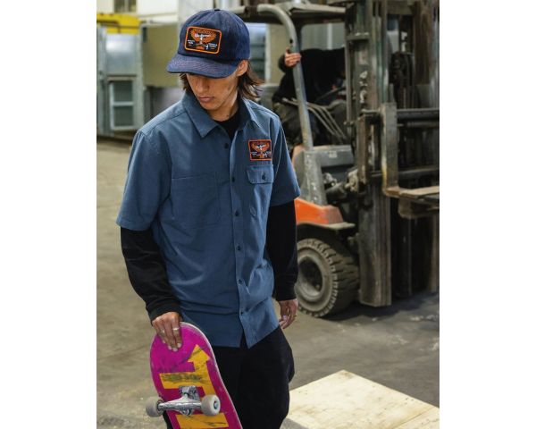 Casquette Volcom Hammered workwear hat dust bowl indigo