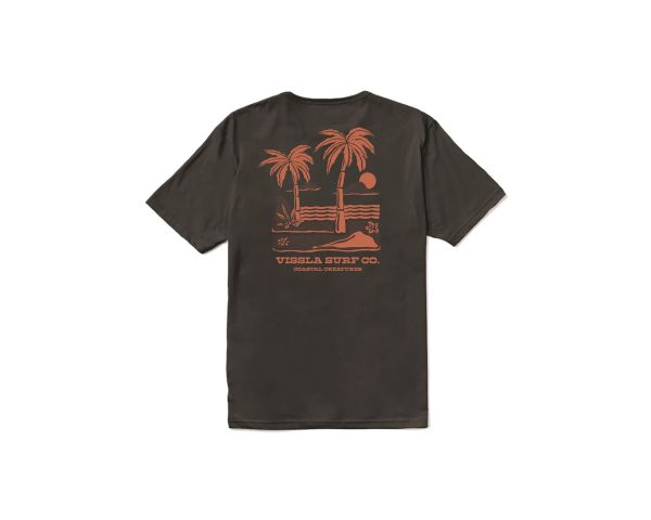 T-Shirt Vissla Creatures Organic Tee noir