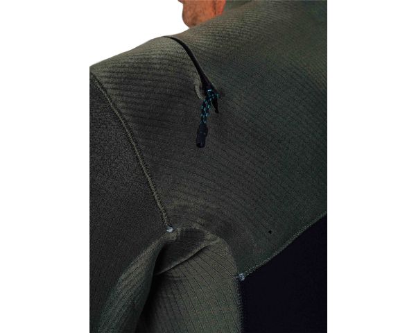 Combinaison Vissla new seas 4/3 U-zip noir/khaki