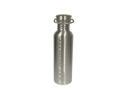 Gourde isotherme North kiteboarding drink bottle silver bamboo