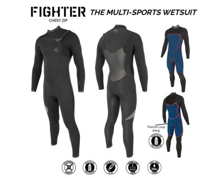 Combinaison Sooruz Integrale Men 4/3 CZ FIGHTER - Oysterprene BK