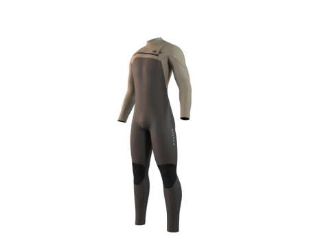 Combinaison Mystic Motion Fullsuit 4/3 front zip truffle