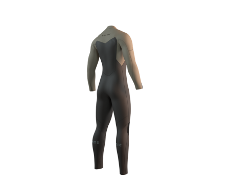 Combinaison Mystic Motion Fullsuit 4/3 front zip truffle