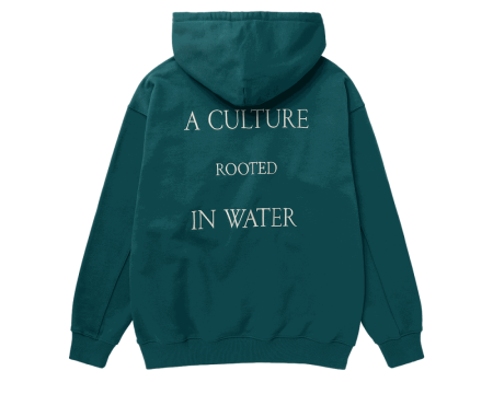 Sweat Mystic rooted hood sweat teal