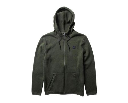 Sweat capuche vissla shepen zip hoodie dark olive