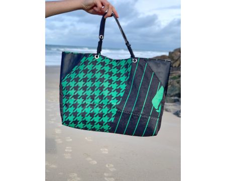 Sac cabas etoiles vertes Marie Loup x One Life Surfshop