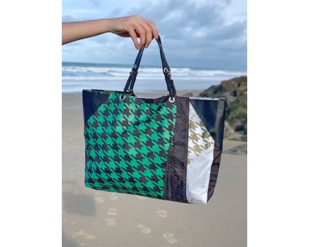 Sac cabas etoiles vertes Marie Loup x One Life Surfshop