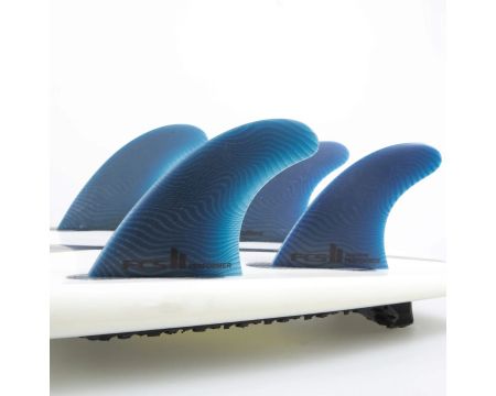 Dérives de surf FCS II Performer Neo Glass Medium Pacific tri-quad Fins