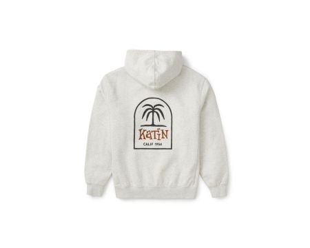 Sweat capuche Katin USA K palm hoodie heather gray