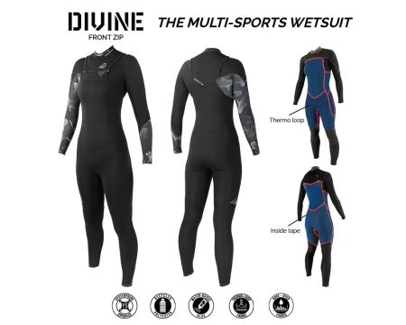Combinaison sooruz divine 3/2 front zip oysterprene 2024