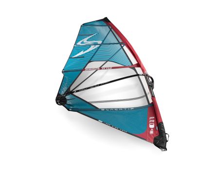 Voile de windsurf Simmer blacktip 2025 Deep Red / Blue