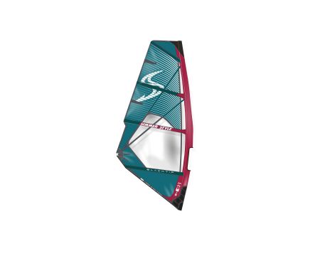 Voile de windsurf Simmer blacktip 2025 Deep Red / Blue