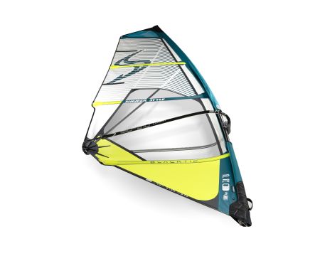 Voile de windsurf Simmer blacktip 2025 white / bold yellow