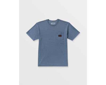 T-shirt Volcom workwear certified pocket SST blue wash