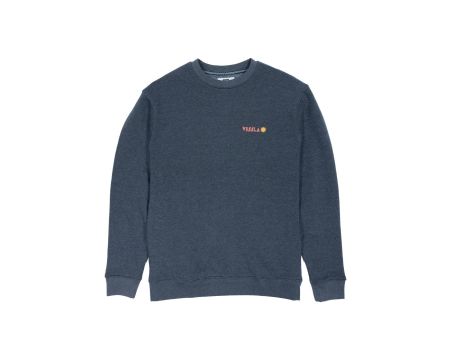 Sweat Vissla Coastal Life Eco Fleece Crewneck bleu heritage