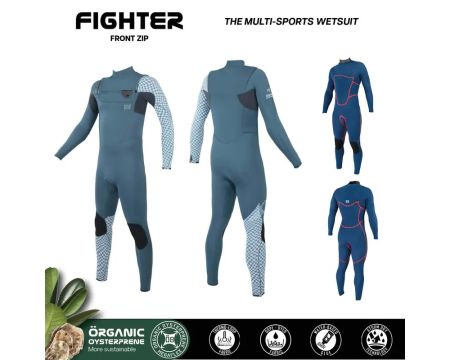 Combinaison Sooruz Fighter Kids 5/4/3 front zip organic oysterprene