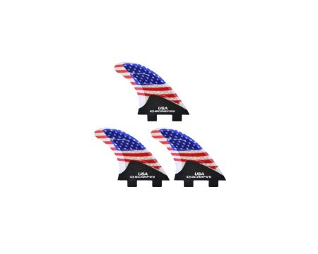 Derives de surf Scarfini USA flag set trifin Medium