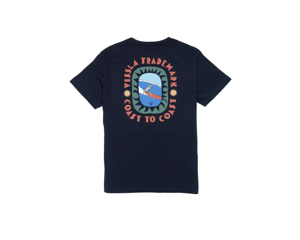 T-Shirt Vissla Coast to Coast Eco SS Tee noir
