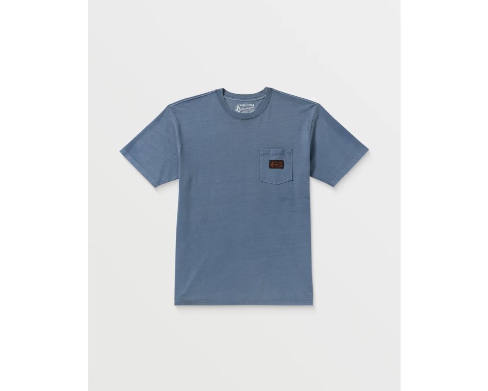 T-shirt Volcom workwear certified pocket SST blue wash