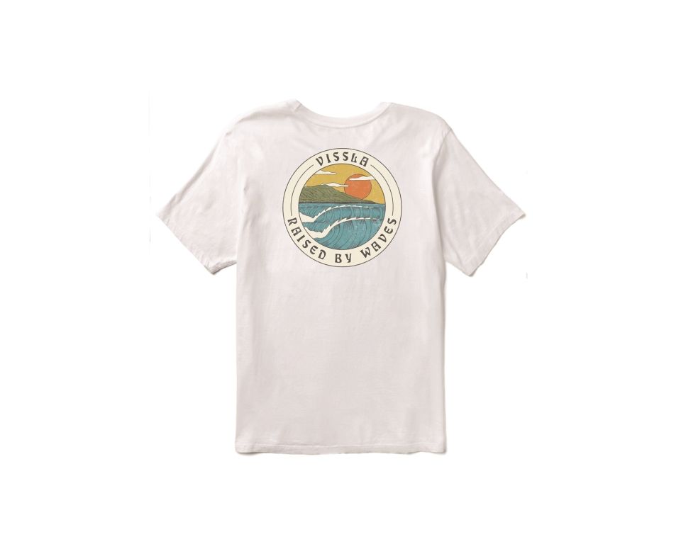 T-Shirt Vissla Coastliner Kids Tee-WHT