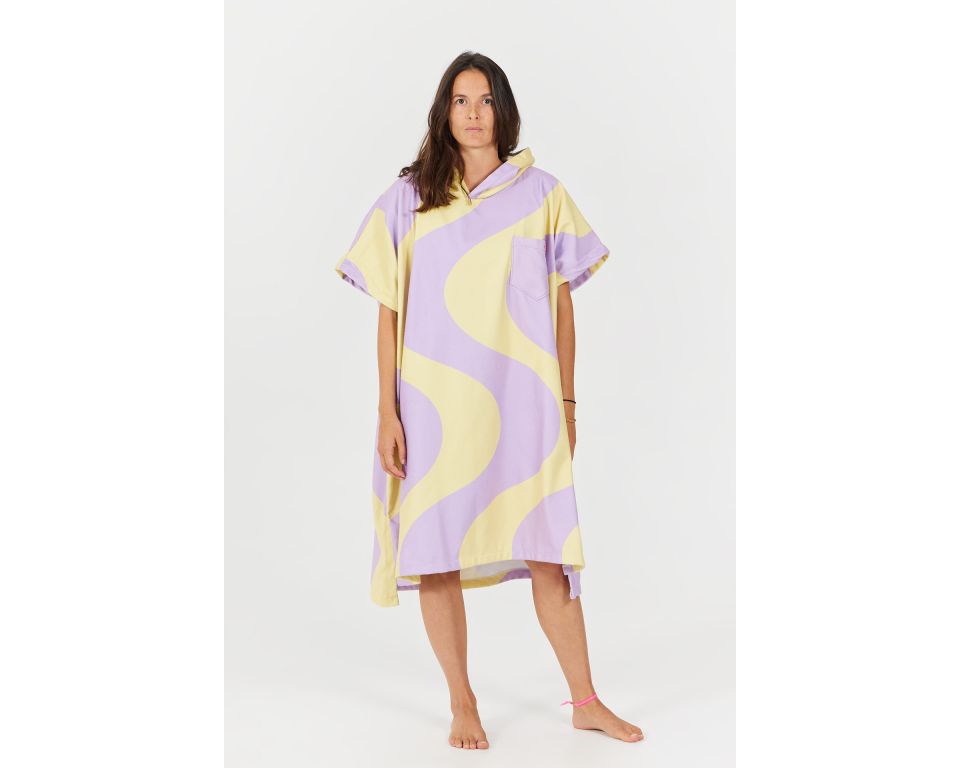 Poncho After Essentials swim Club - ONDULATIONS - PURPLE