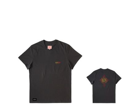 Quatro T-Shirt Vintage Logo Washed Black