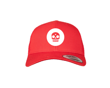 KT Trucker Cap Skull Red