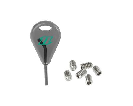 Set de vis + clé (type FCS 1) North kiteboarding  grub screw kit