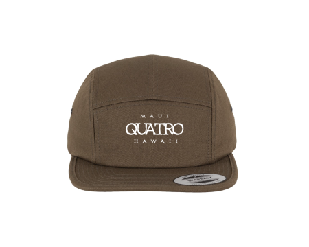 Quatro Jockey Cap Logo Olive