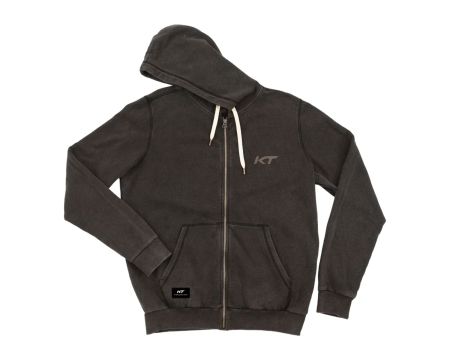 KT Hoodie Zipper Washed black L