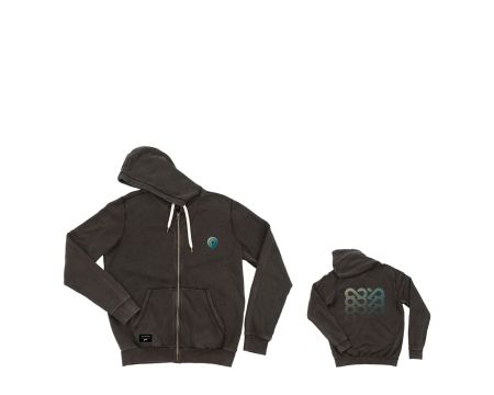 Goya Hoodie Zipper Washed black XS