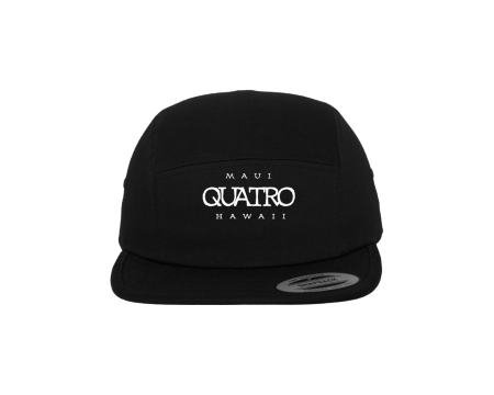 Quatro Jockey Cap Logo Black