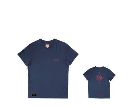 Quatro T-Shirt Vintage Logo Navy
